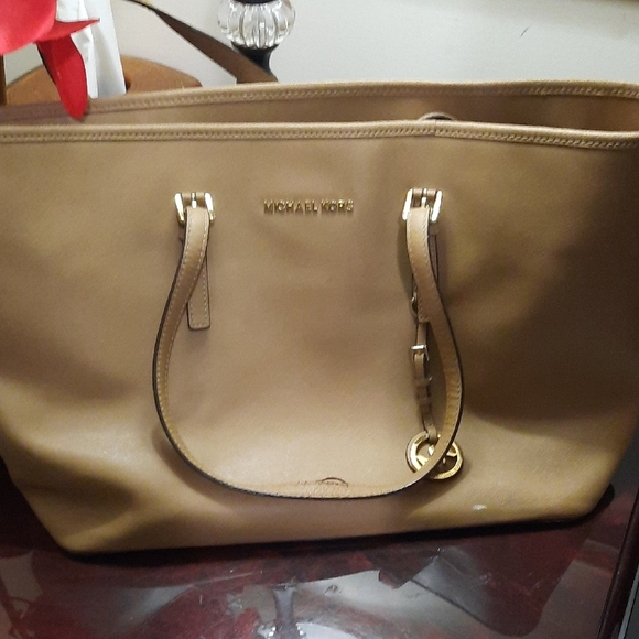 Michael Kors Brown Leather Tote - Picture 1 of 15